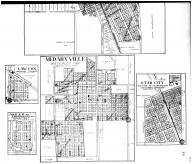 Winamac, Lawton, Medaryville, Star City, Scarborough, Oak P.O., Thornhope Sta. - Below, Pulaski County 1907